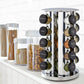 20 Jar Revolving Countertop Spice Rack with Spices Included