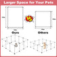 12 Panels Transparent Small Animals Playpen 48 X 24 X 16  Portable Pet Playpen