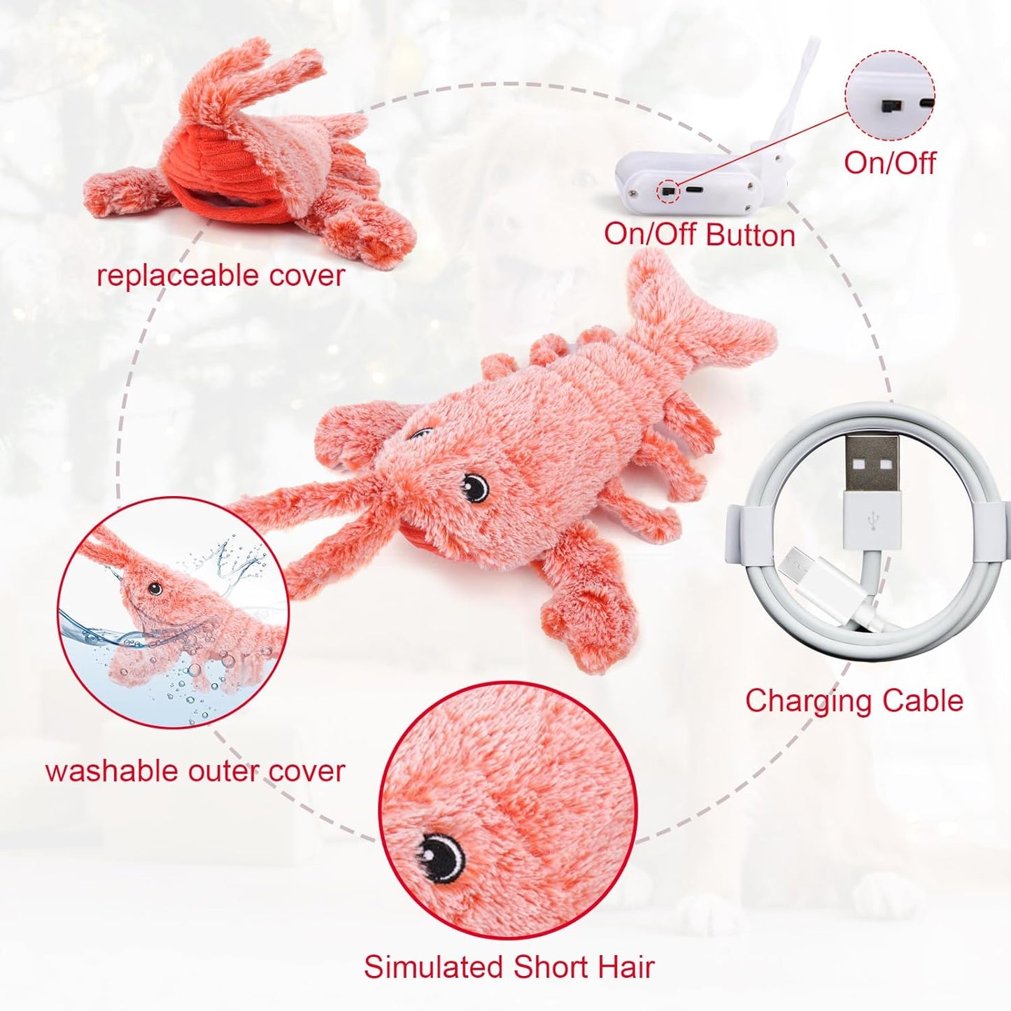 Wiggly Lobster Dog Toy to Keep Them Busy