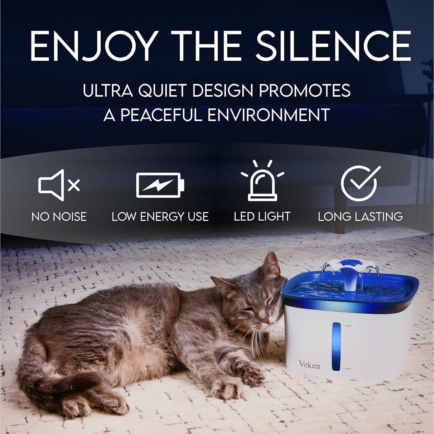 Automatic Cat Water Fountain Dog Water Dispenser 