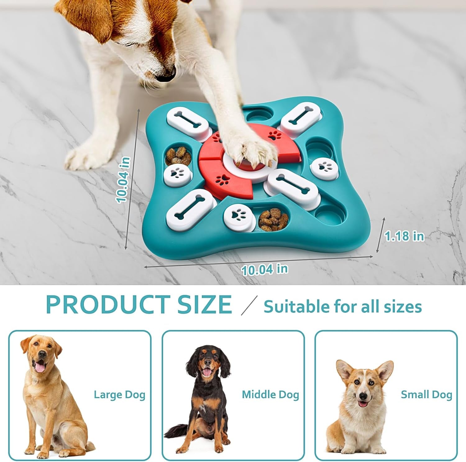  Dog Puzzle Toys Treat Dispensing Dog Enrichment Toys 