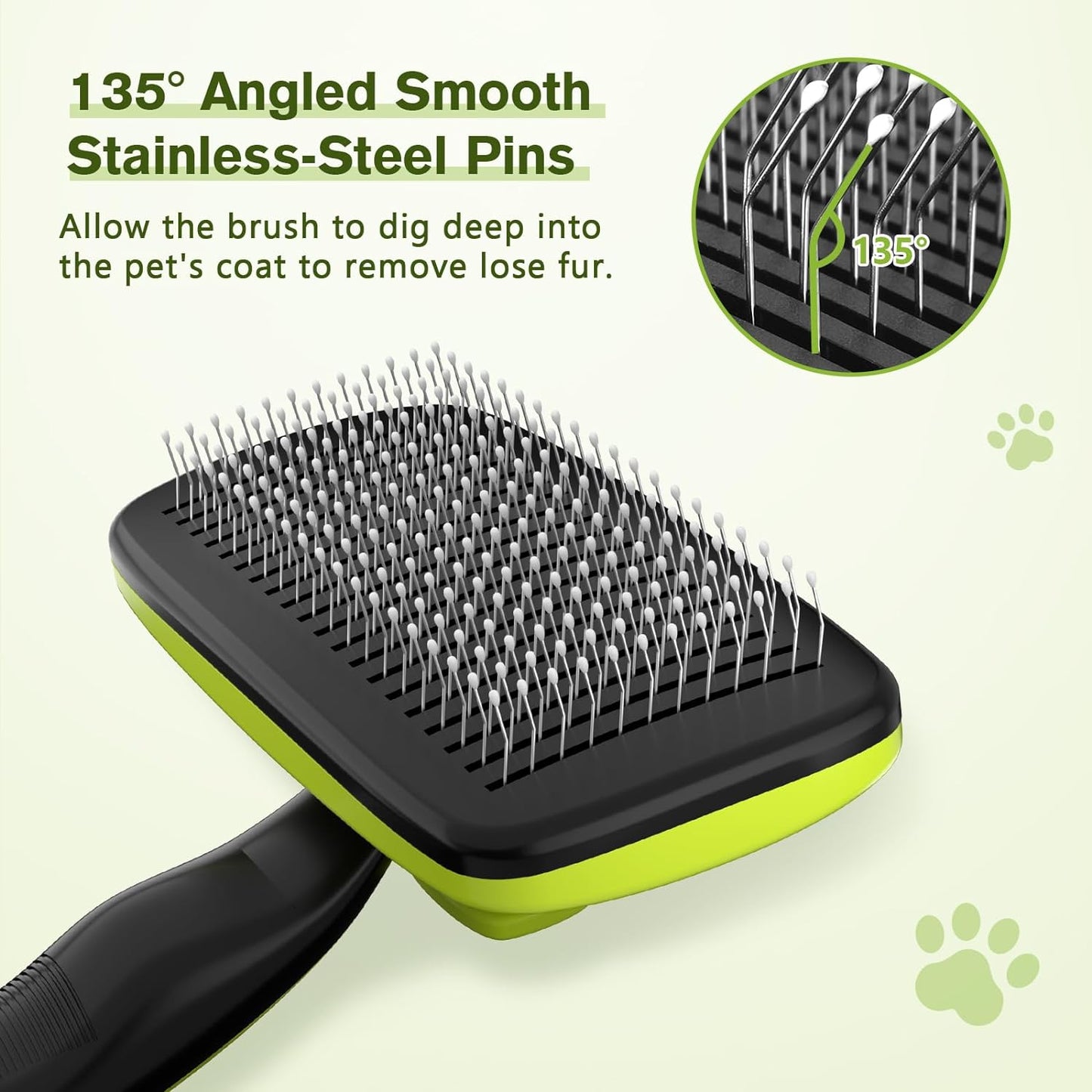  Cats, Lightweight Dog Brush for Shedding Massaging Grooming