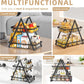 2 Tier Fruit Basket Upgraded Fruit Bowl  Detachable Metal Fruit Holder Vegetable