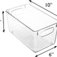 Clear Plastic Storage Bins  Perfect Kitchen Organization and Storage or Pantry