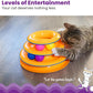 Tracks Interactive 3 Tier Cat Track Toy with Spinning 