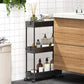 Slim Rolling Storage Cart 3 Tier Bathroom Storage Organizer Laundry Room Utility