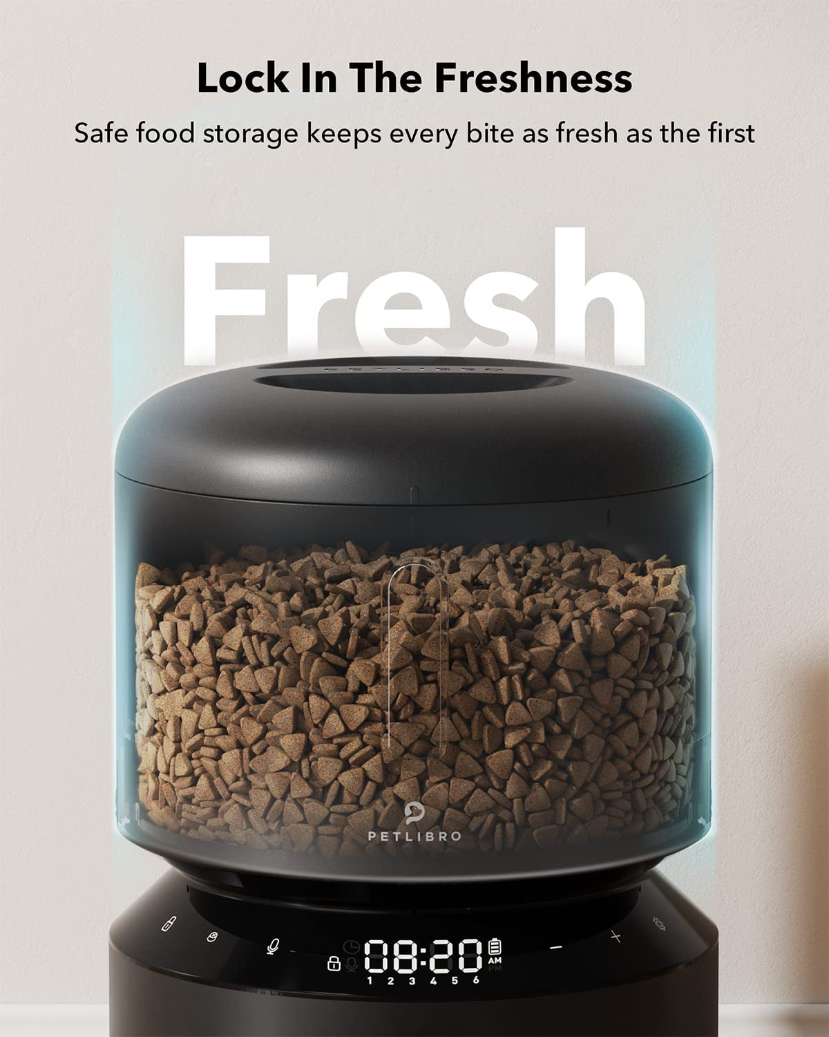 Automatic Cat Food Dispenser with Freshness Preservation