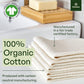 20 Pack Reusable Paper Towels Washable Nature Friendly Organic Cotton Alternative 