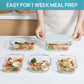 Meal Prep Containers Airtight Glass Bento Boxes with 