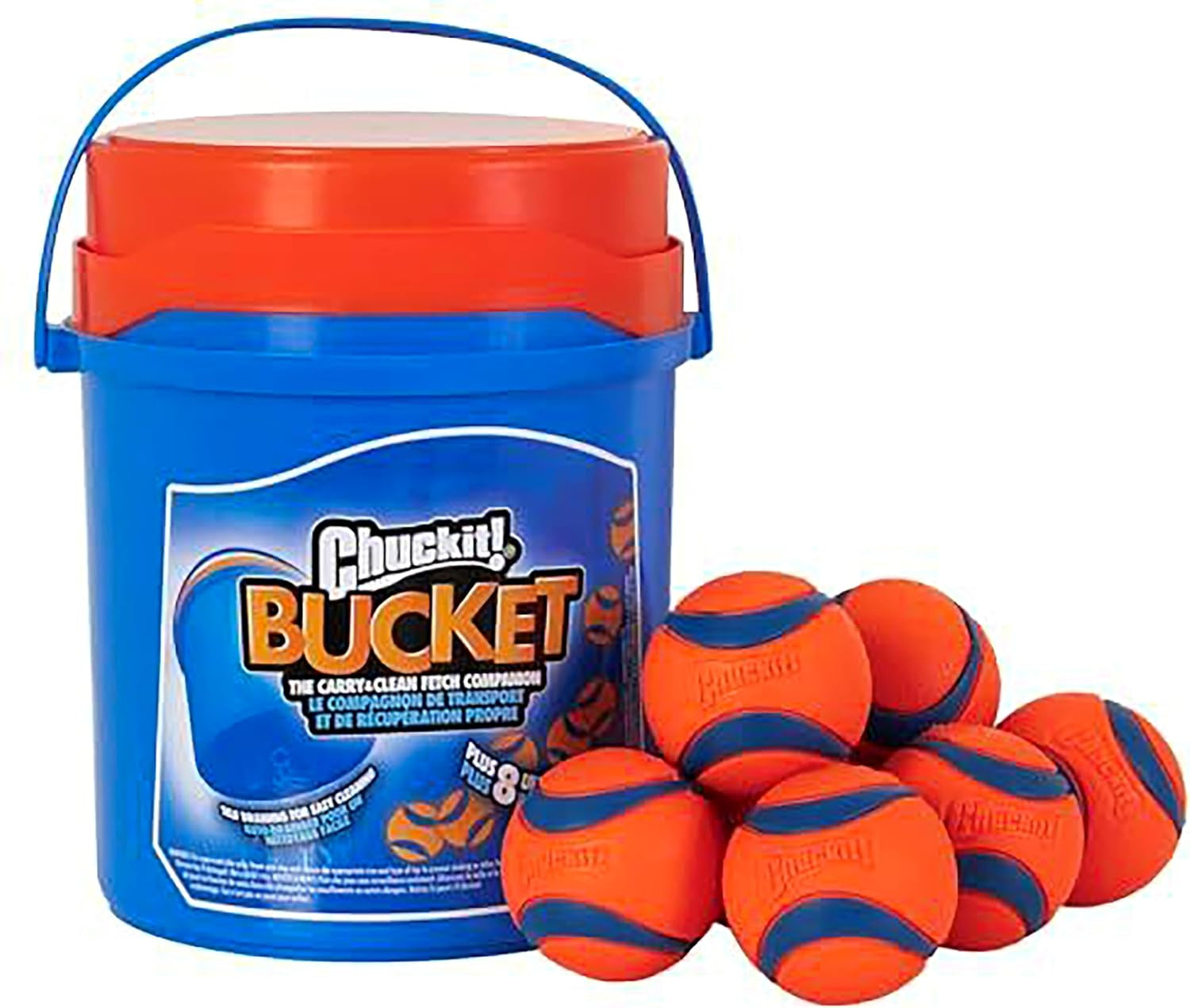 Chuckit Ultra Ball Dog Toy Medium Pack of 8 with Chuckit 