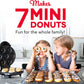 Mini Donut Maker Machine for Kid-Friendly Breakfast Snacks Desserts More