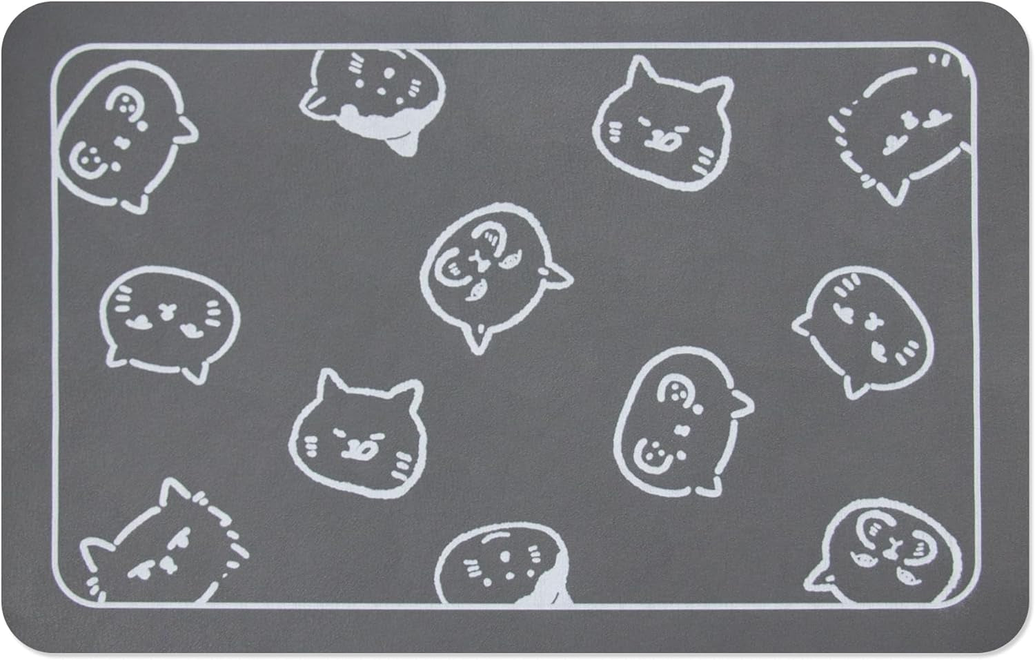  Cat Mat for Food and Water Cat Feeding Mat Pet Dog 