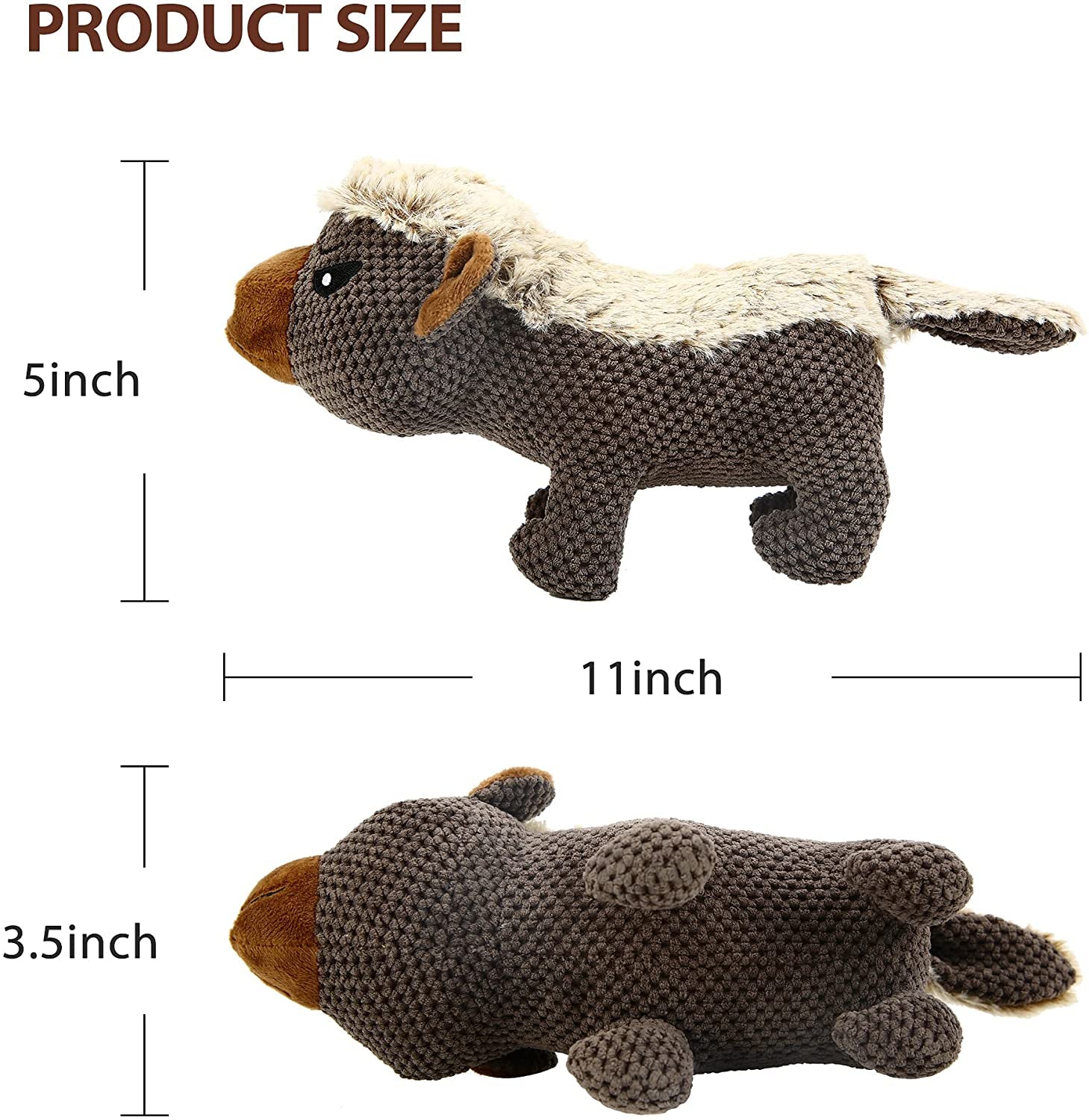 Dog Plush Toys for Aggressive Chewers Indestructible