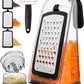 Cheese Grater with Garlic Crusher Box Grater Cheese Shredder  Cheese Grater