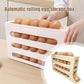 4 Tiers Egg Holder for Fridge Automatic Scrolling Egg Rack Holder Space Saving Egg Dispenser