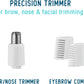 All In 1 Facial Hair Trimmer for Women Perfect for Face Ear Nose and Eyebrows