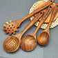 Wooden Spoons for Cooking10 Pcs Natural Teak Wooden Kitchen Utensils Set Wooden