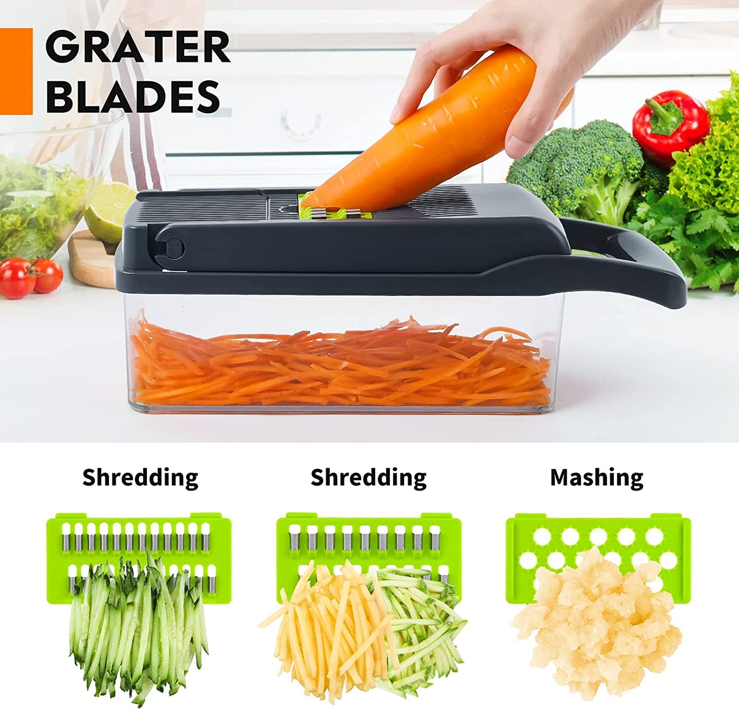  14 in 1Multifunctional Food Chopper Kitchen Vegetable Slicer 