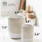 Utensil Holder 7.3"+5.4" Ceramic Kitchen Utensil Holder for Countertop