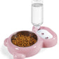 Water Bowl Set with Water Dispenser and Stainless