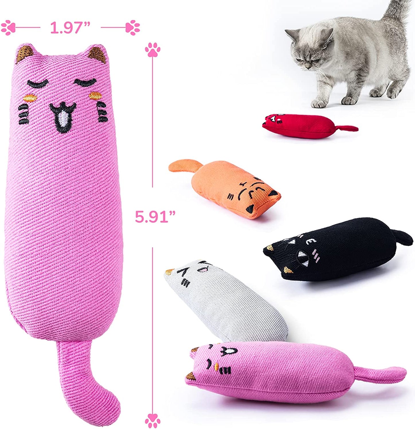   Resistant Catnip Toy for Cats Catnip Filled Cartoon 