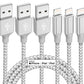  Charger 3 Pack 10 Ft Apple Mfi Certified Lightning Nylon Braided Cable Fast Charging