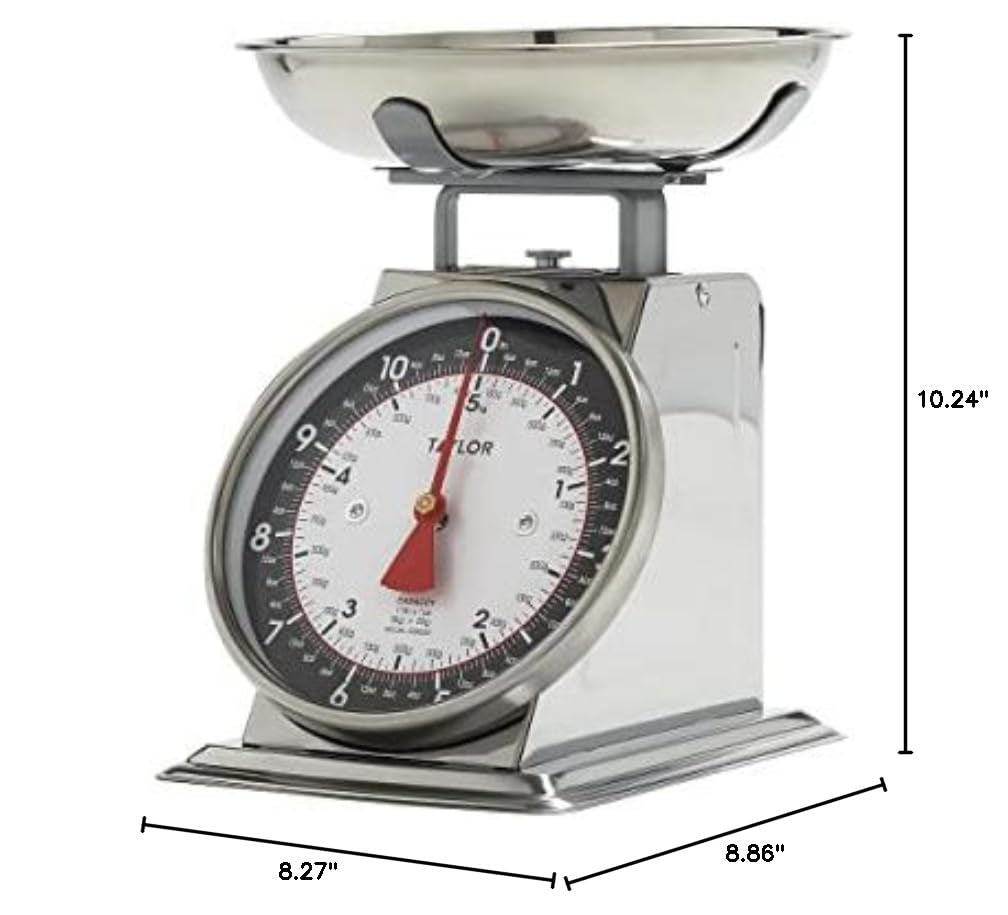 Mechanical Kitchen Weighing Food Scale with Bowl