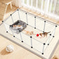 12 Panels Transparent Small Animals Playpen 48 X 24 X 16  Portable Pet Playpen