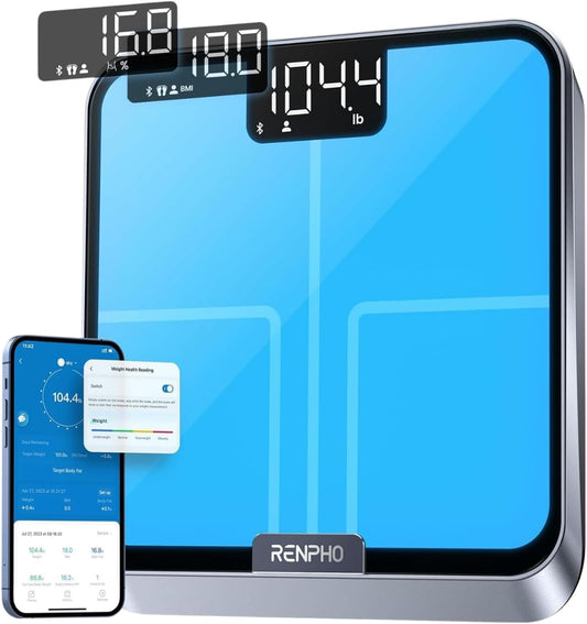 Smart Scale with RBG Lighting Platform  FSA HSA Store Eligible  Bluetooth Scale