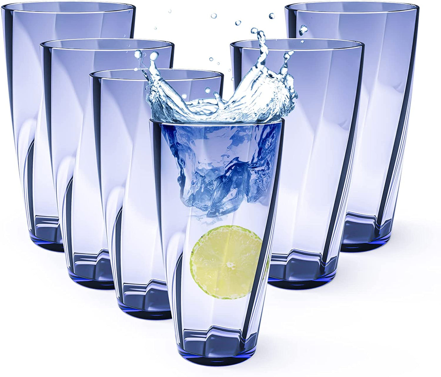 Unbreakable Plastic Cups Plastic Highball Drinking Glasses Tumbler Large Water Tumbler Set