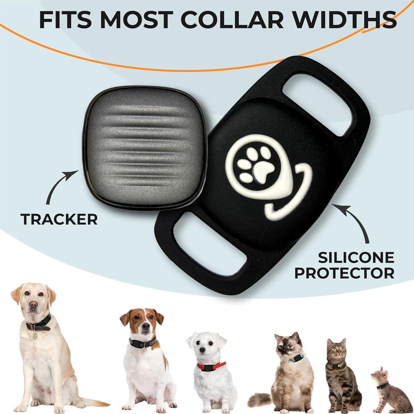 Dog Tracker Smart Pet Location Tracker with Collar Holder