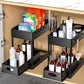 under Sliding Cabinet Basket Organizer 2 Tier under Sink Organizers Black under Sink Storage