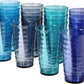 Splash Set of 1618 Ounce Plastic Stackable Water Tumblers in 4 Coastal Colors Value Set