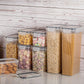    24 Pcs Plastic Kitchen and Pantry Organization Canisters for Cereal 