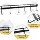 Adhesive Wall Hooks Rack Kitchen Rail Space Saving Utensil Holder No Drilling