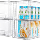 4Pack Large Stackable Kitchen Pantry Storage Drawers Clear Organizer Bins