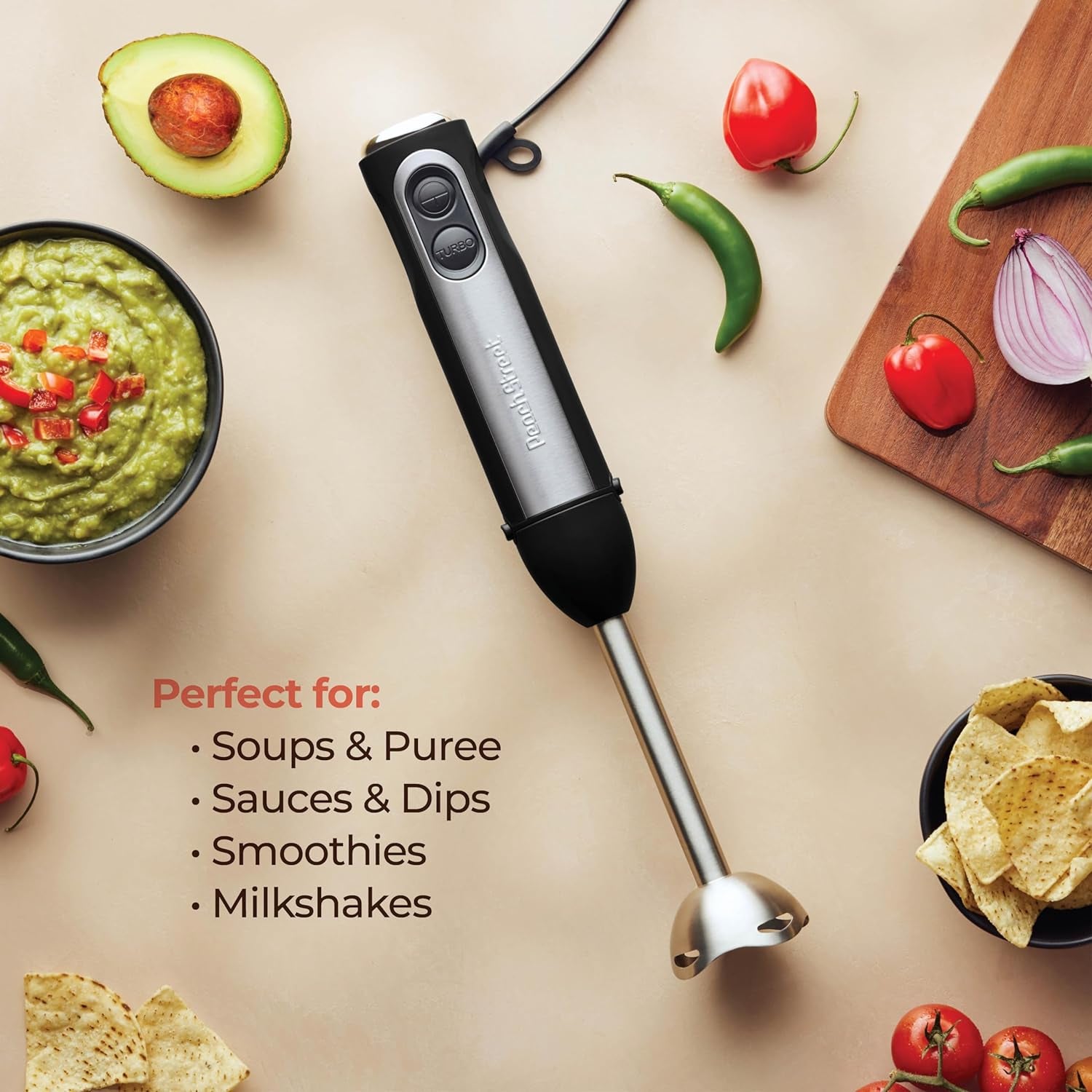  Electric Hand Blender 500 Watt with Turbo Mode