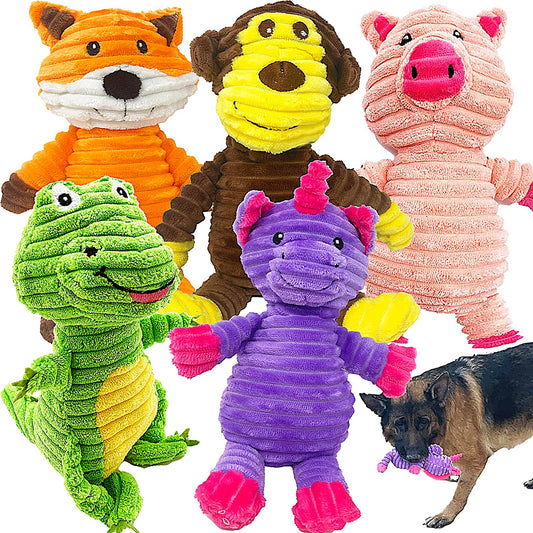 5 Pack Plush Toys Assortment Value Bundle Puppy 