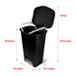 Plastic Kitchen Waste Bin with Odor Protection of Lid 