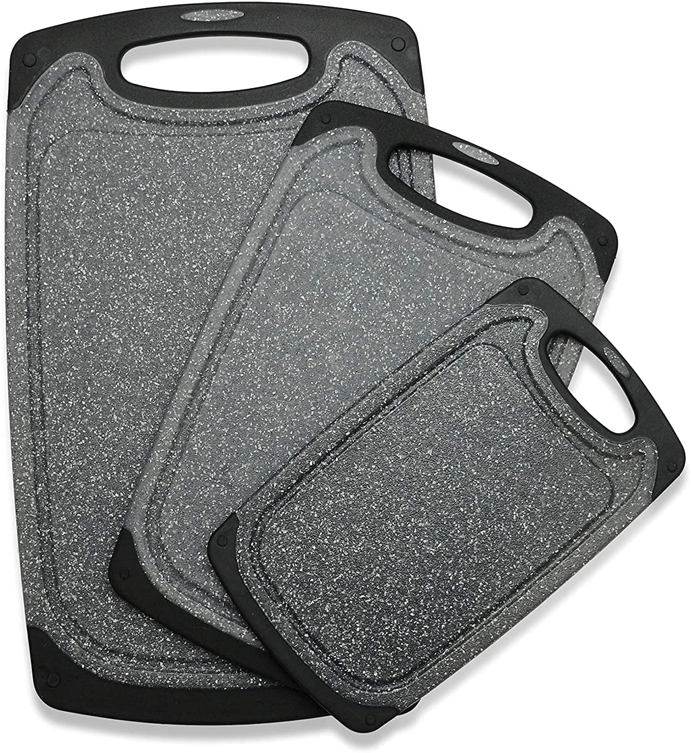 Cutting Board Set of 3 Dishwasher Safe Juice Groove