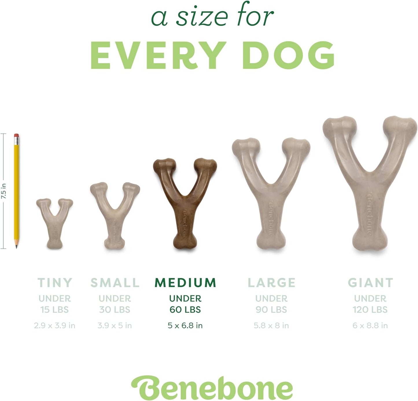 Wishbone Durable Dog Chew Toy for Aggressive Chewers