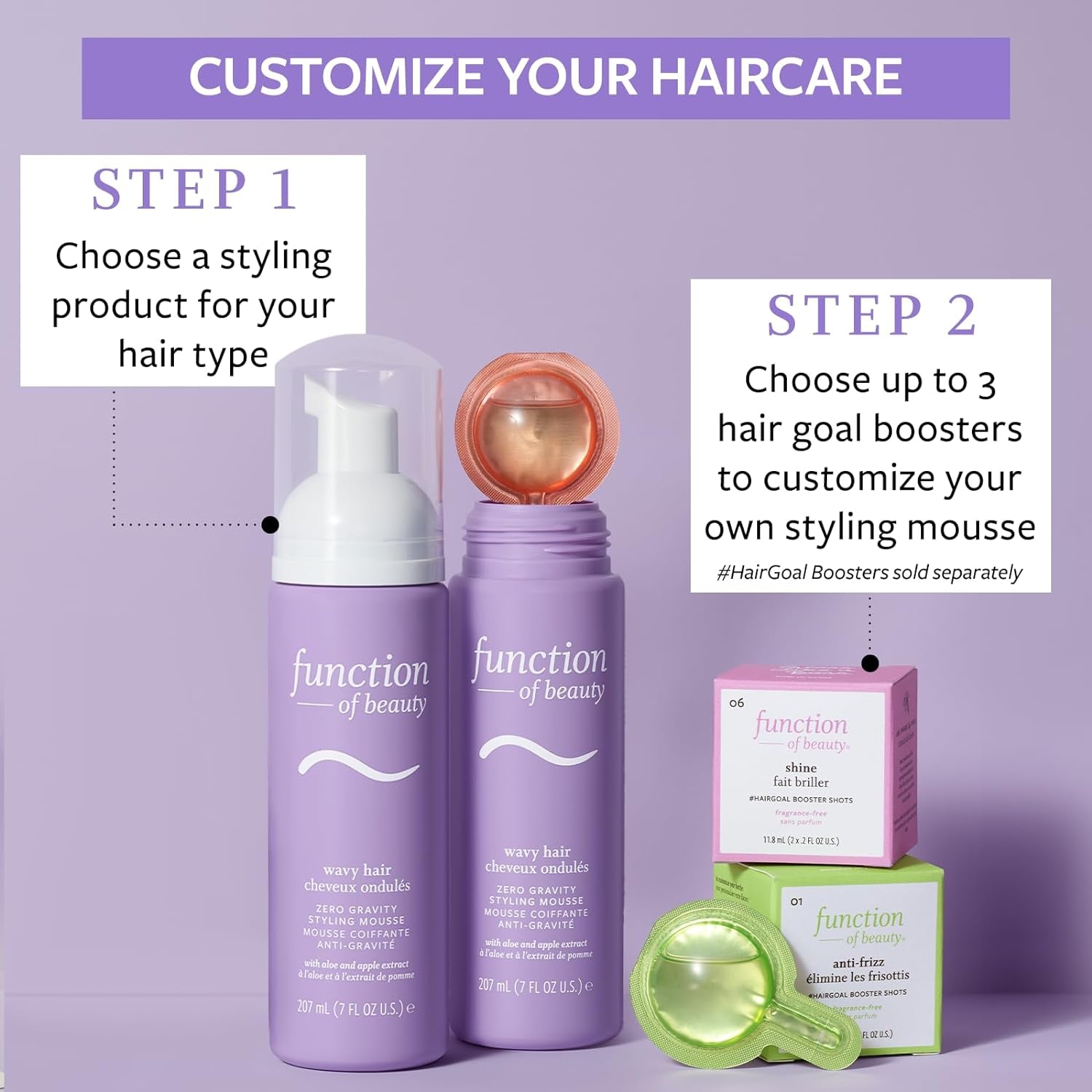 Customizable Zero Gravity Styling Mousse for Wavy Hair 7 Oz Each 2 Pack