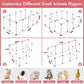 12 Panels Transparent Small Animals Playpen 48 X 24 X 16  Portable Pet Playpen