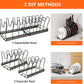 Pot Rack Expandable Pan Organizer for Cabinet Pot 