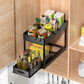 under Sliding Cabinet Basket Organizer 2 Tier under Sink Organizers Black under Sink Storage