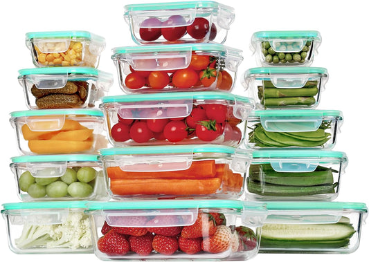 Meal Prep Containers Airtight Glass Bento Boxes with 