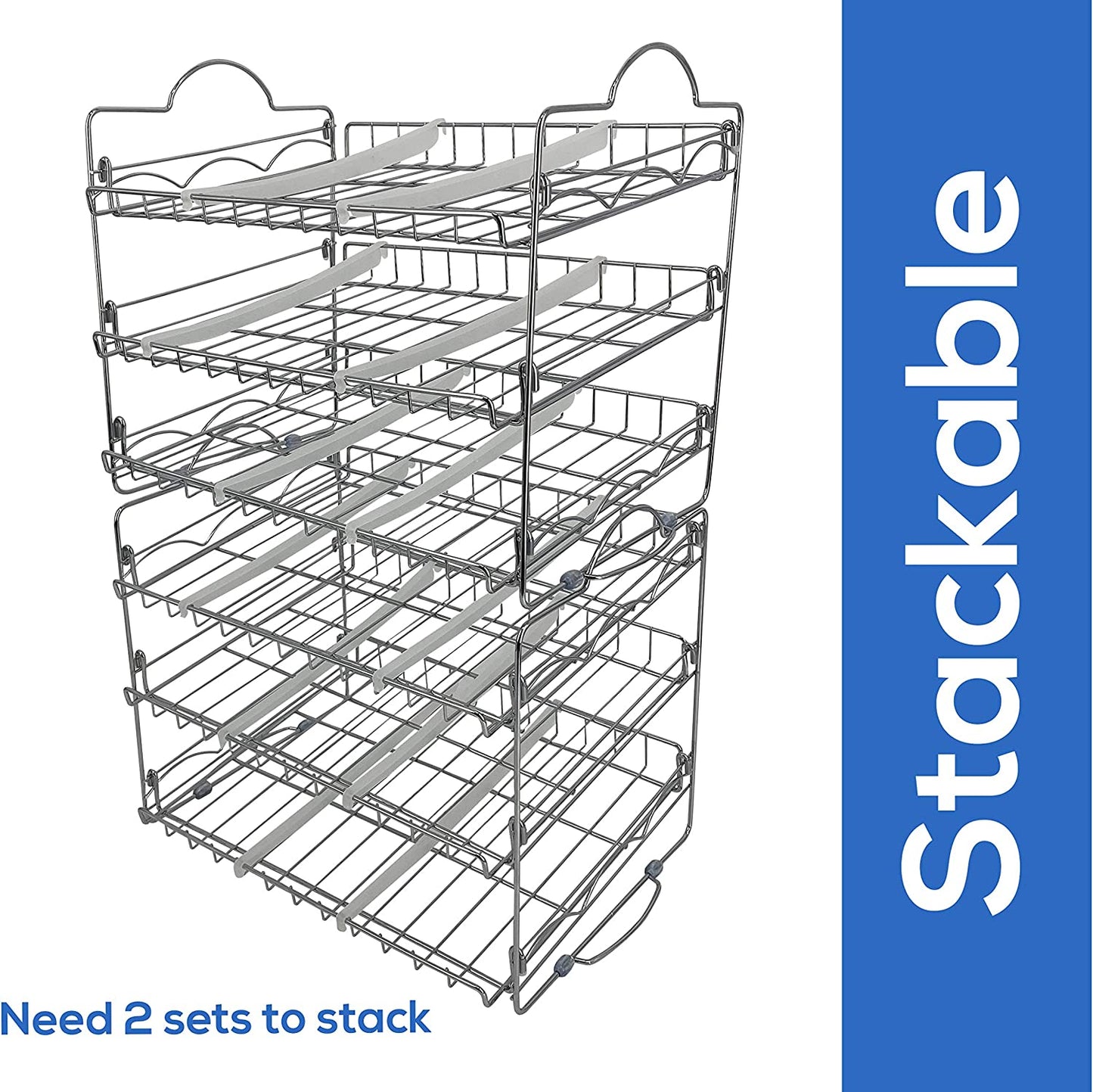 Storage Can Rack Organizer Stackable Can Organizer Holds Upto 36 Cans