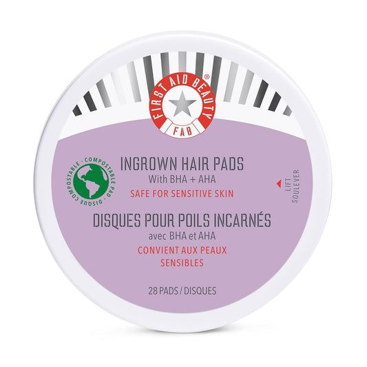 Ingrown Hair Pads with BHA + AHA  Ingrown Treatment Pads Exfoliate to Help Prevent Razor Bumps 