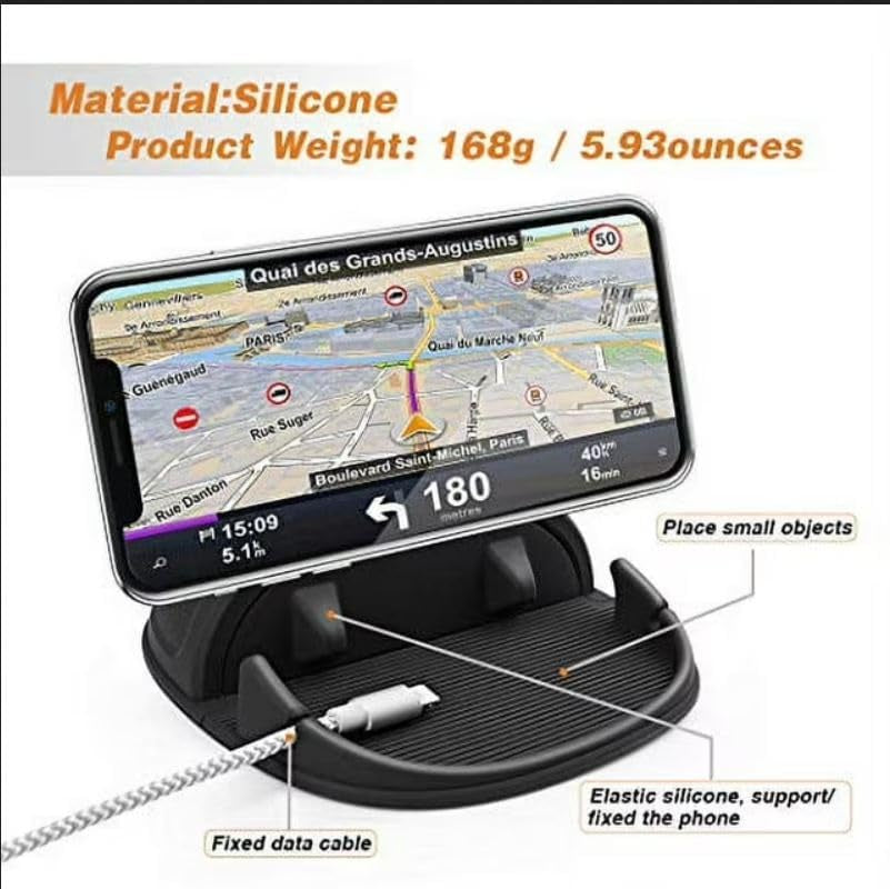 Car Phone Holder Car Phone Mount Silicone Car Pad Mat for Various Dashboards