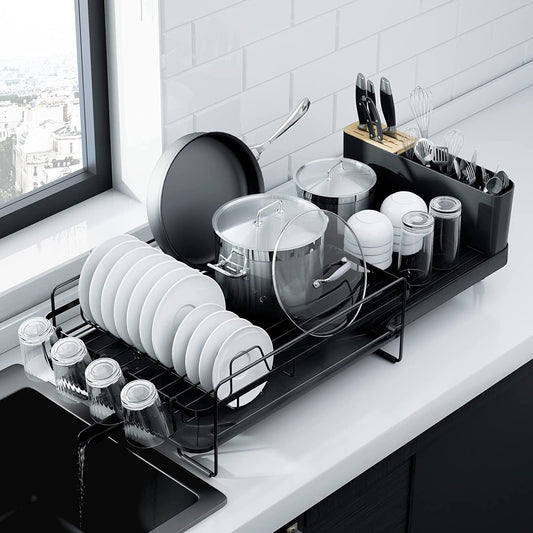 Extendable Dish Rack Multifunctional Dish Rack for Kitchen